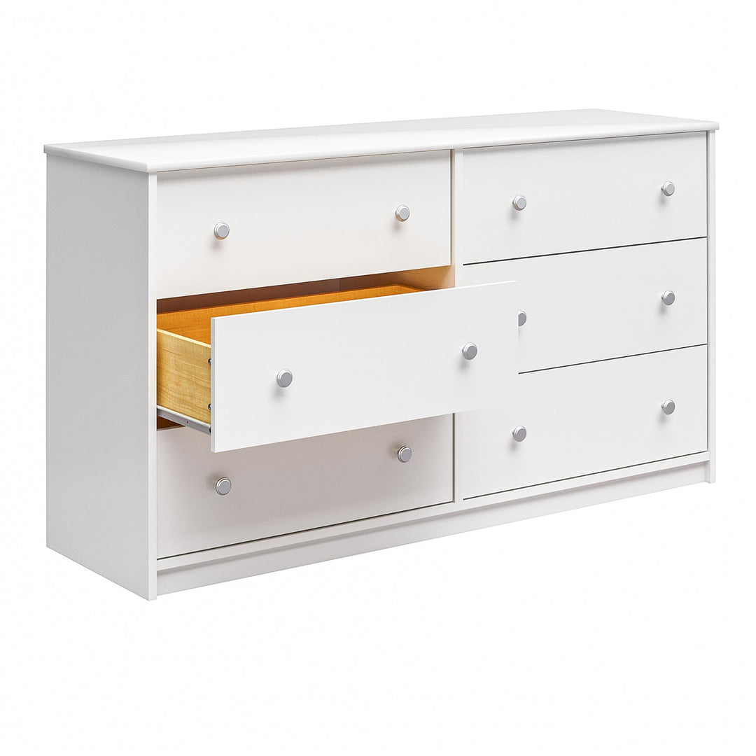 Ellison 6 Drawer Wide Dresser - White