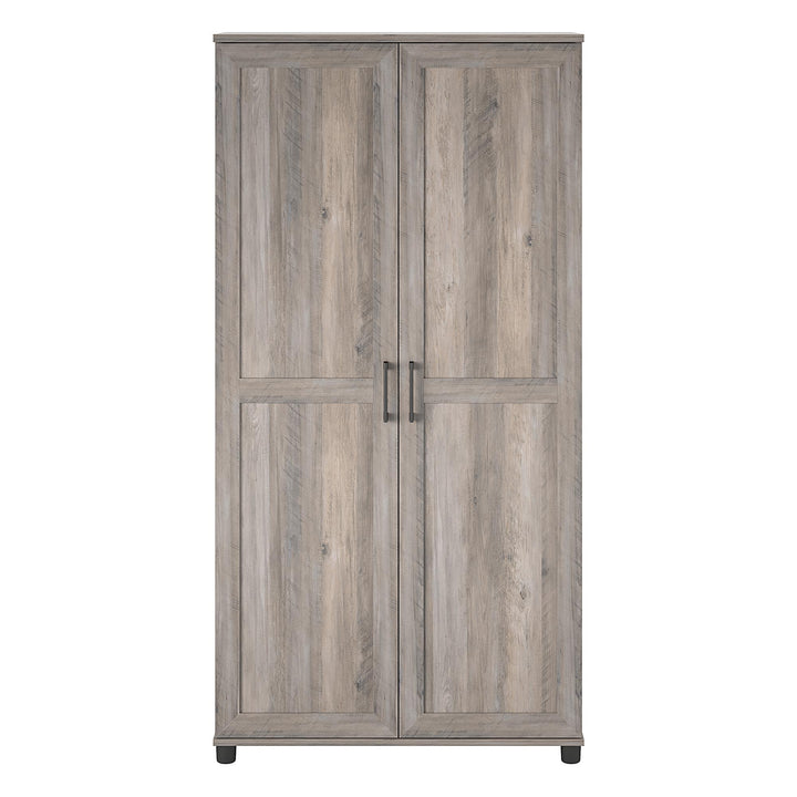 Tindall 36" 2 Door Storage Cabinet - Gray Oak