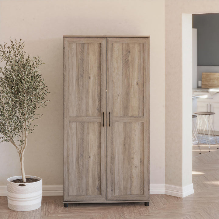 Stylish Tindall MDF storage solution - Gray Oak