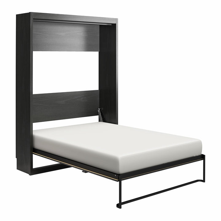 Paramount Full Size Wall Bed with Metal Folding Mechanism - Black Oak - Full