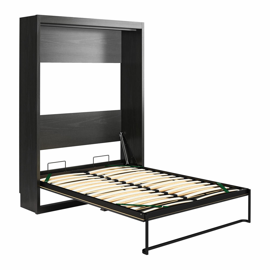 Paramount Full Size Wall Bed with Metal Folding Mechanism - Black Oak - Full
