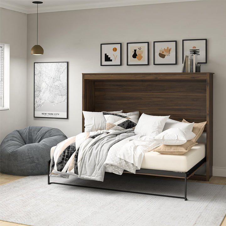 Paramount Full Size Daybed Wall Bed - Columbia Walnut