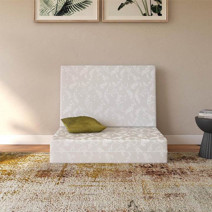 Aries 4-Inch Tri-Fold Mattress Folding Mattress - White - Twin