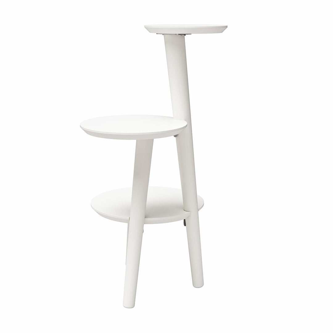 Brittany Modern Plant Stand -  White