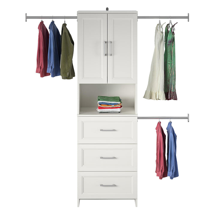 Nevaeh Ridge 3 Drawer Closet Storage - white