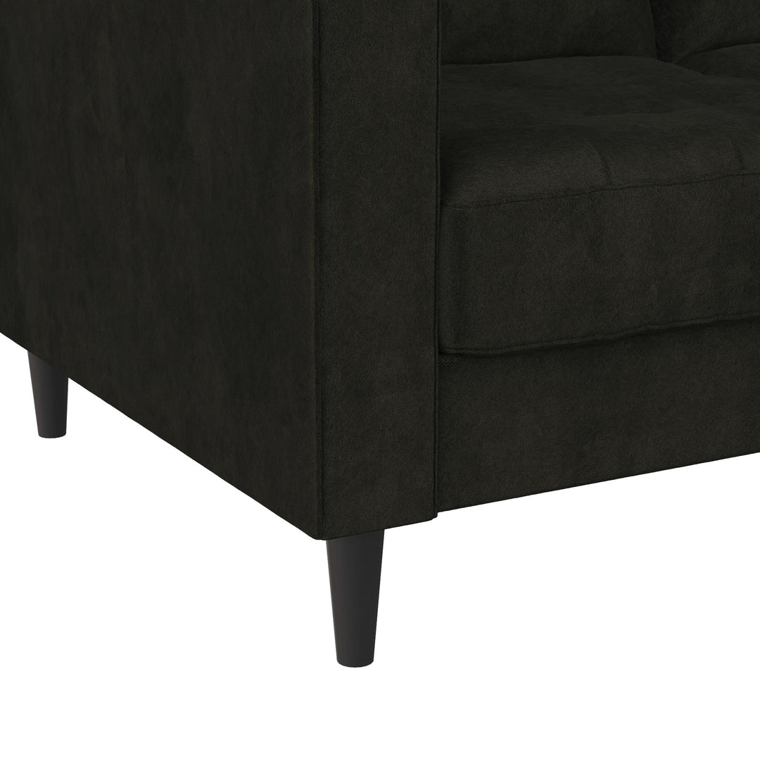 Strummer Reversible Sectional Sofa Couch - Black