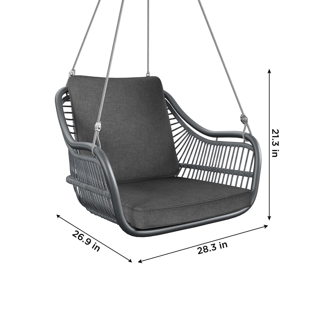 modern porch swing - Dark Gray