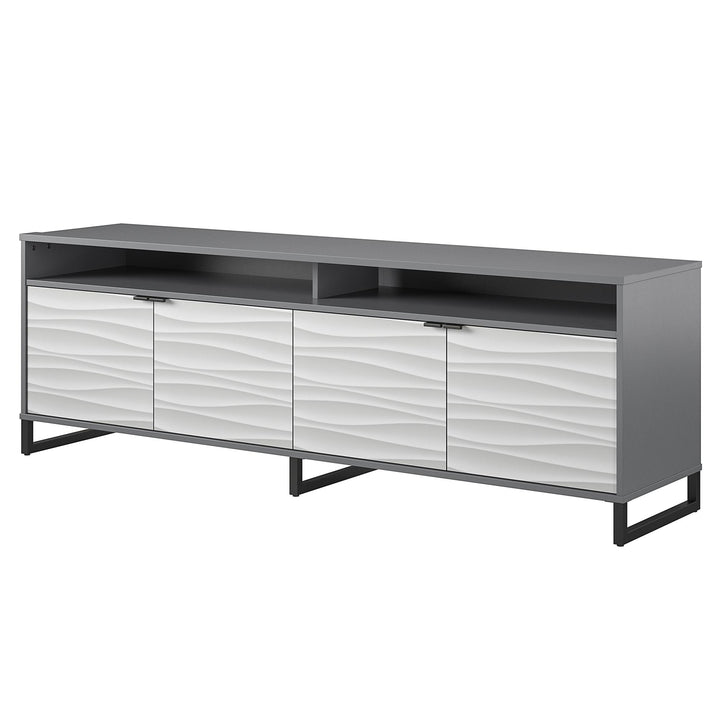 TV Stand for TVs up to 85-inch with two storage compartments - Graphite