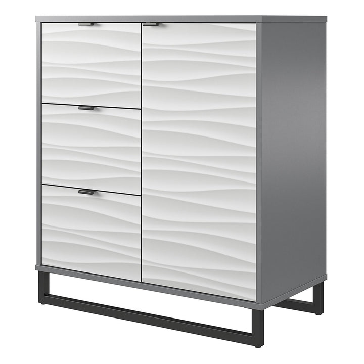 modern one door accent cabinet - Graphite