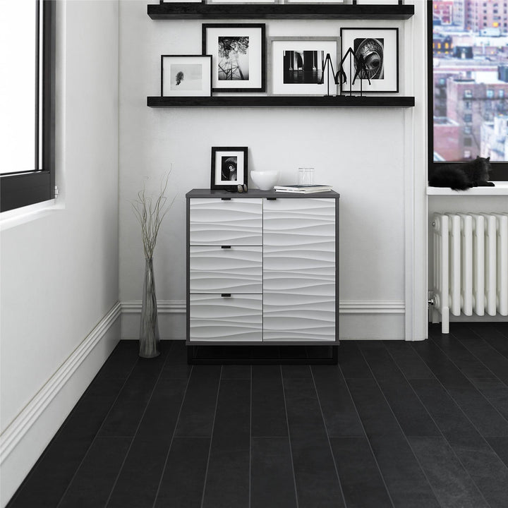 Monterey 1 Door / 3 Drawer Accent Cabinet - Graphite