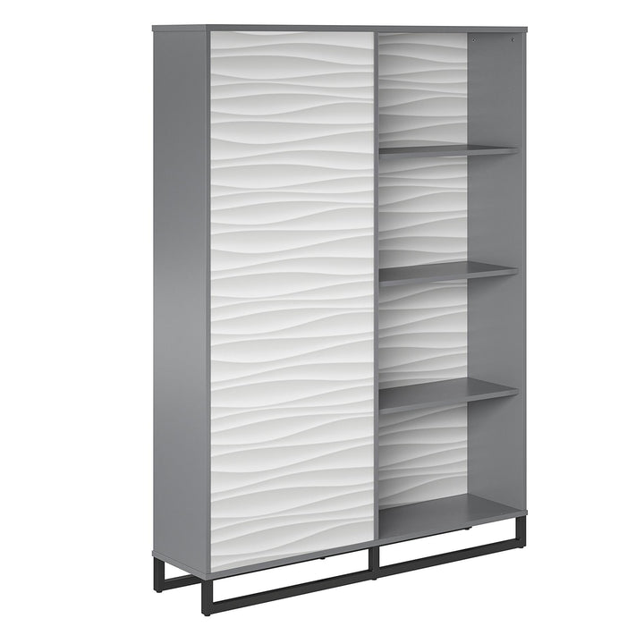 double sided bookcase room divider - Graphite