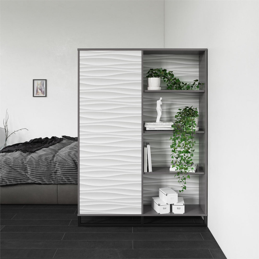 Bookcase room divider - Graphite