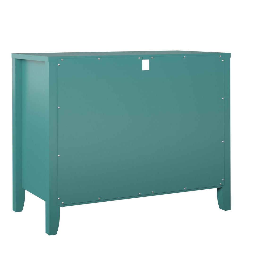 Her Majesty 2 Drawer Nightstand with 1 Open Cubby and 2 Drawers - Emerald Green