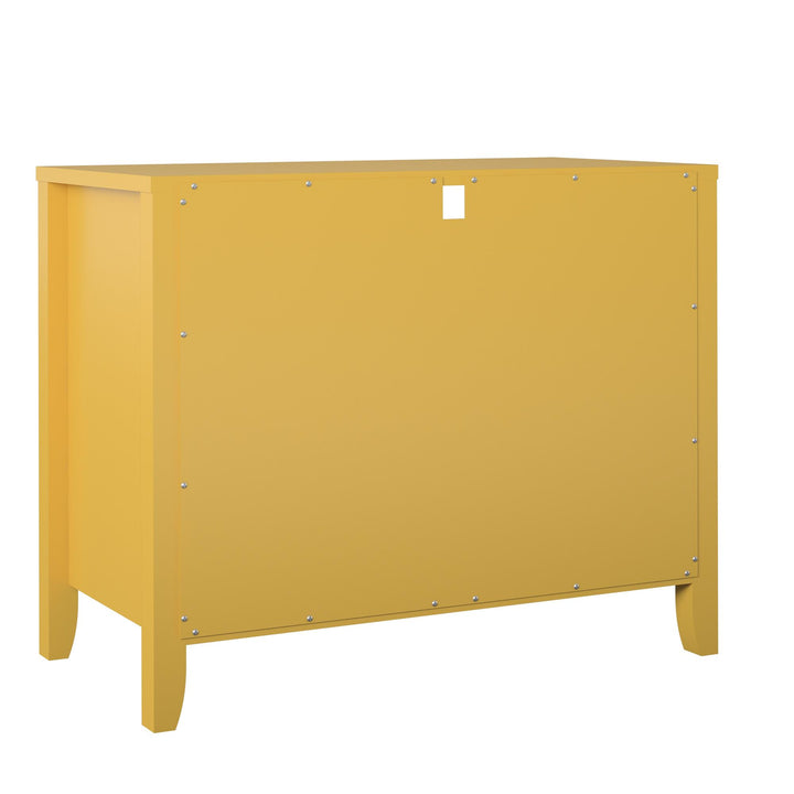 Her Majesty 2 Drawer Nightstand with 1 Open Cubby and 2 Drawers - Mustard Yellow