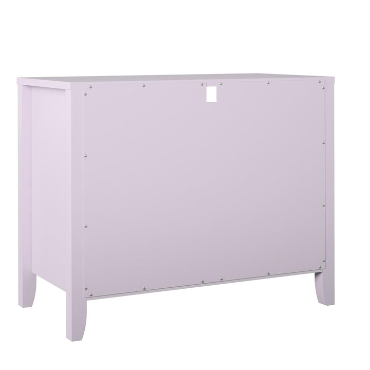 Her Majesty 2 Drawer Nightstand with 1 Open Cubby and 2 Drawers - Lavender