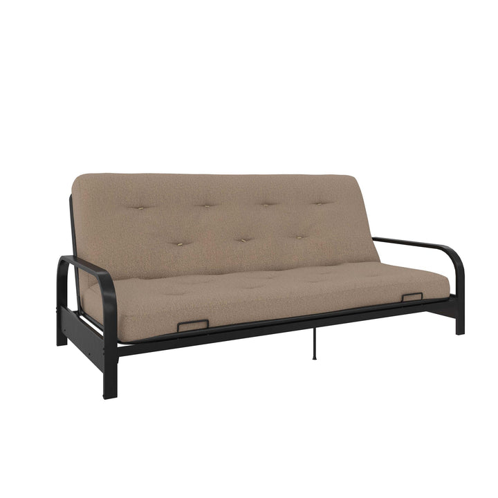 Cozey 6 Inch Bonnell Coil Futon Mattress with Microfiber - Tan - Full