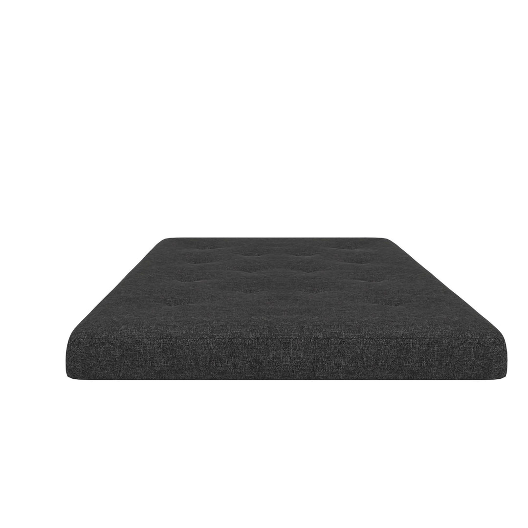 Comfort revolution: Cozey's 6-inch polyester linen futon mattress -  Dark Gray - Full