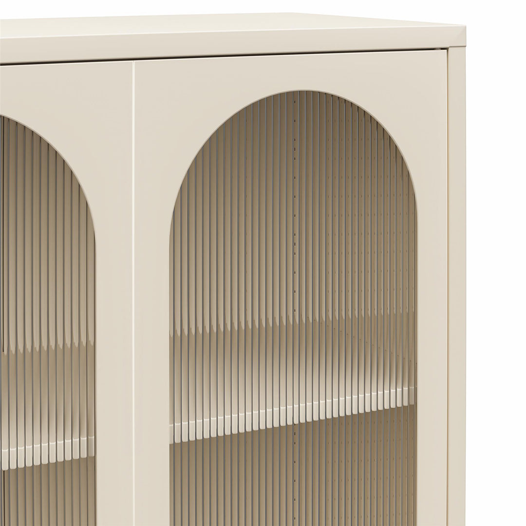 2 Door Accent Cabinet for guest room - Parchment