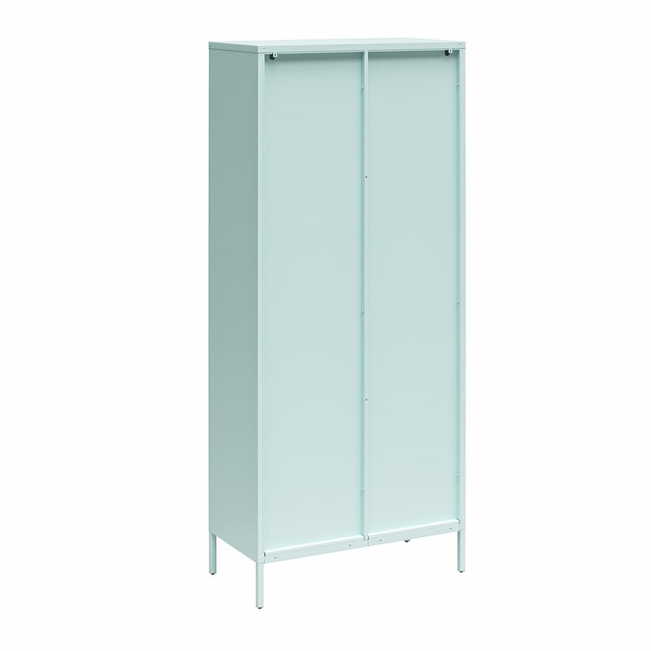 tall cabinet with fluted glass door - Sky Blue