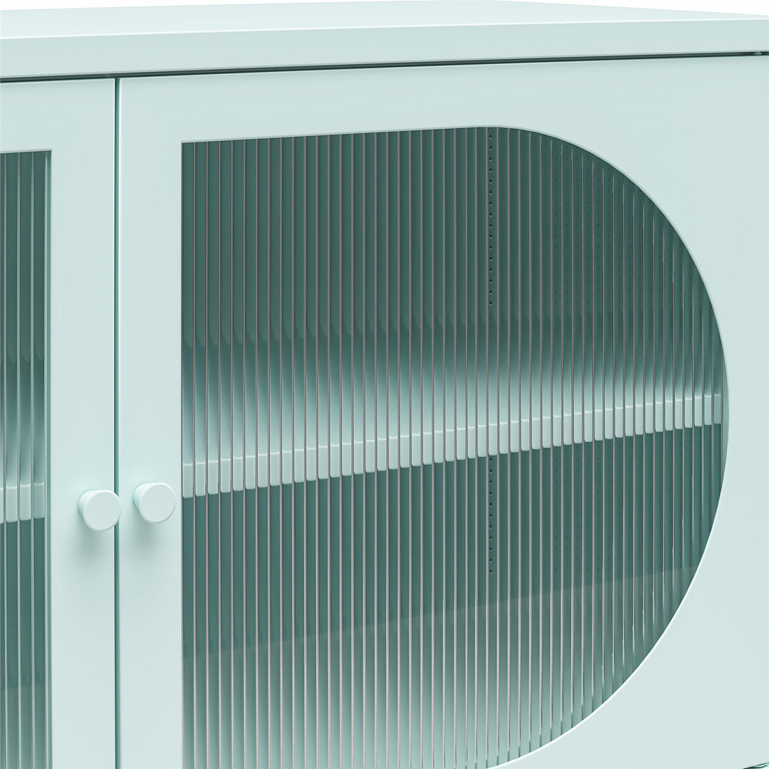 Wide 2 Door Accent Cabinet for kitchen - Sky Blue