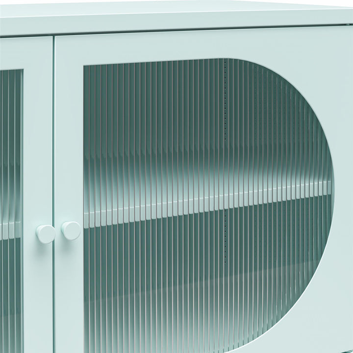 Wide 2 Door Accent Cabinet for kitchen - Sky Blue