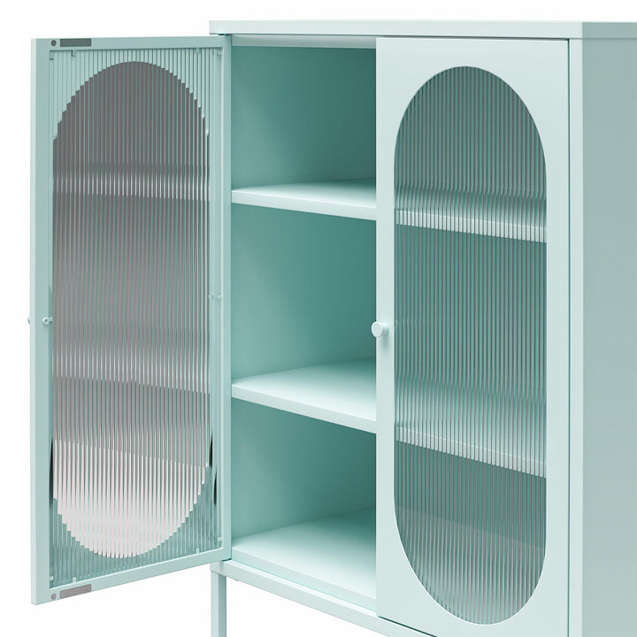 Short 2 Door Accent Cabinet for kitchen - Sky Blue