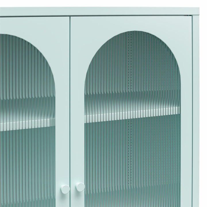 Short 2 Door Accent Cabinet for anyroom - Sky Blue