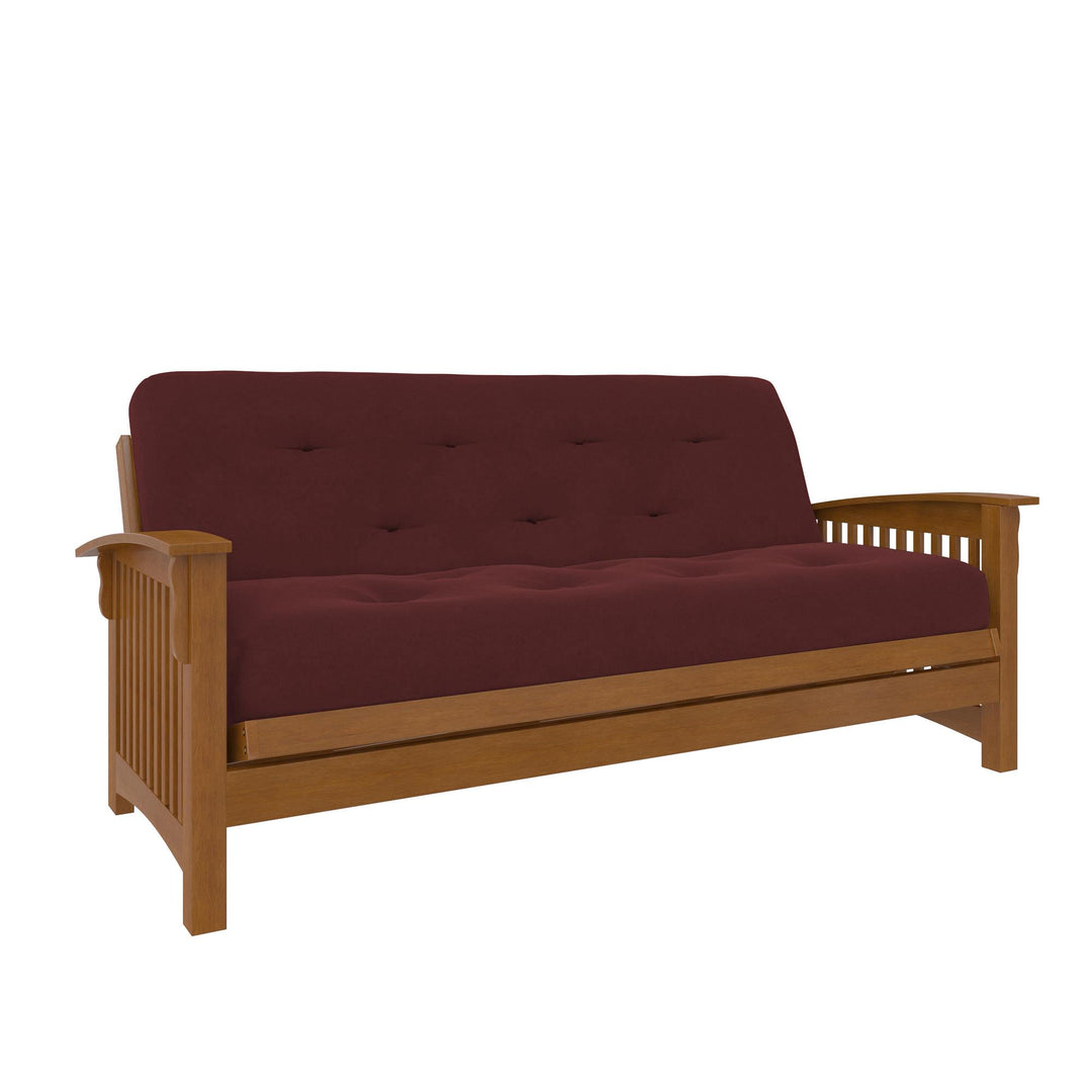 8 inch coil spring futonmattress - Burgundy - Full