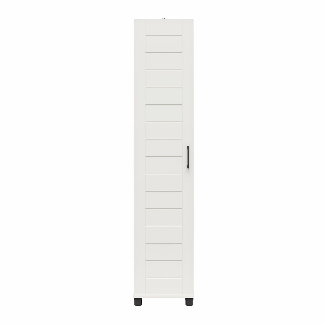 Linley 16" Wide Shiplap Cabinet with Adjustable Shelving - white