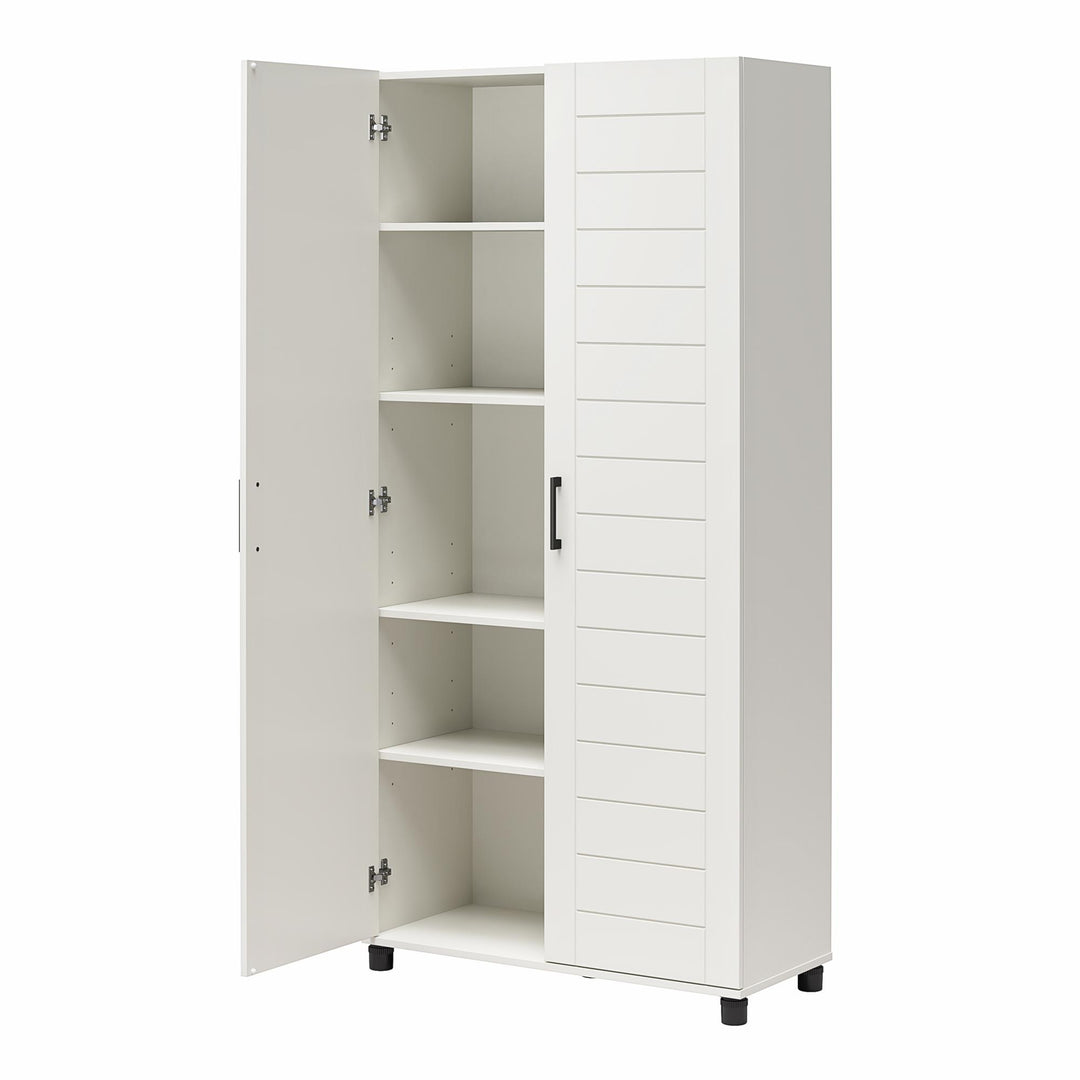 Five-Shelf Diverse Room Cabinet - white