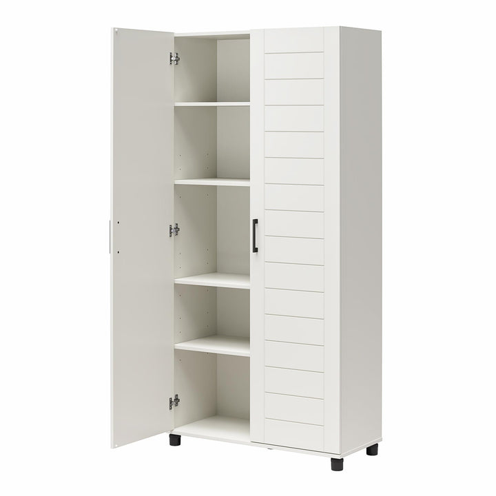 Five-Shelf Diverse Room Cabinet - white