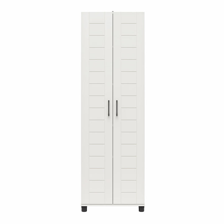Linley 24" Wide 2 Door Shiplap Cabinet with Adjustable Shelving - white