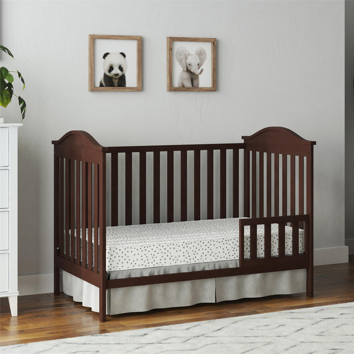 Adele Toddler Guardrail to Convert Crib into a Toddler Bed - Espresso