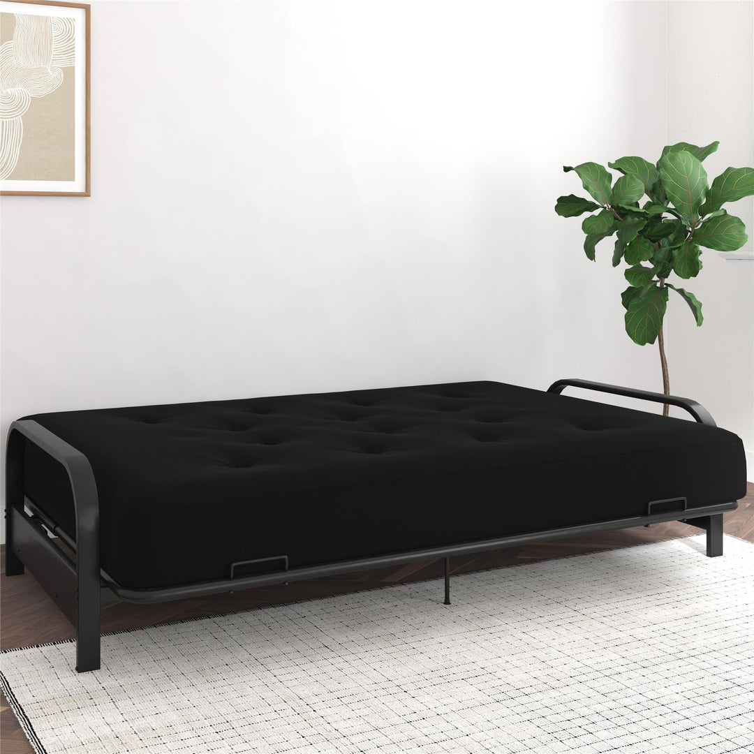 Braga 8-Inch Spring Coil Futon Mattress - Black - Full