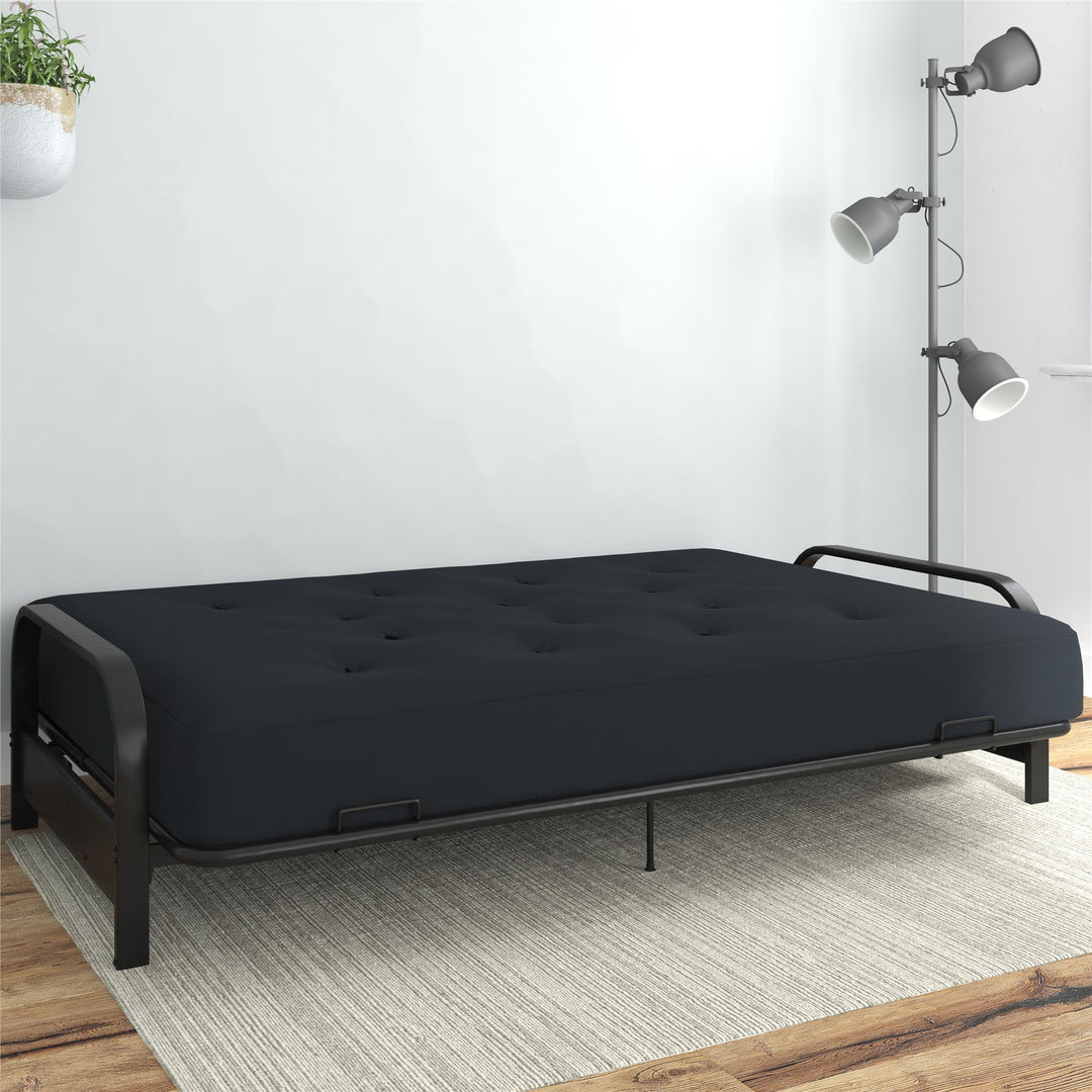 8 in coil spring microfibe mattress - Graphite Blue - Full