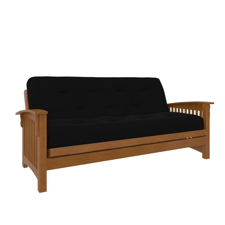 futon mattress with coils - Black - Full