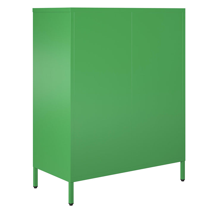 Channing 2 Door Accent Cabinet Mesh Metal Locker - Kelly Green