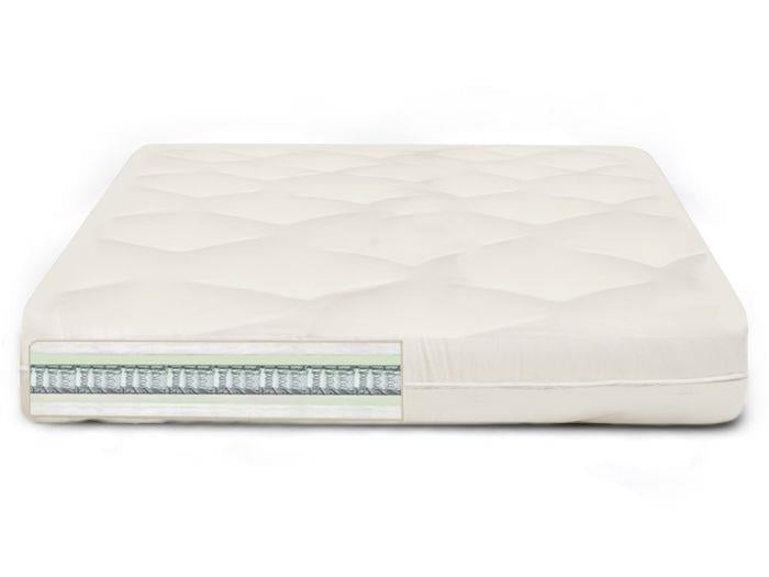 Soy-Foam & Innerspring 8" Reversible Futon Mattress - Off White - Queen