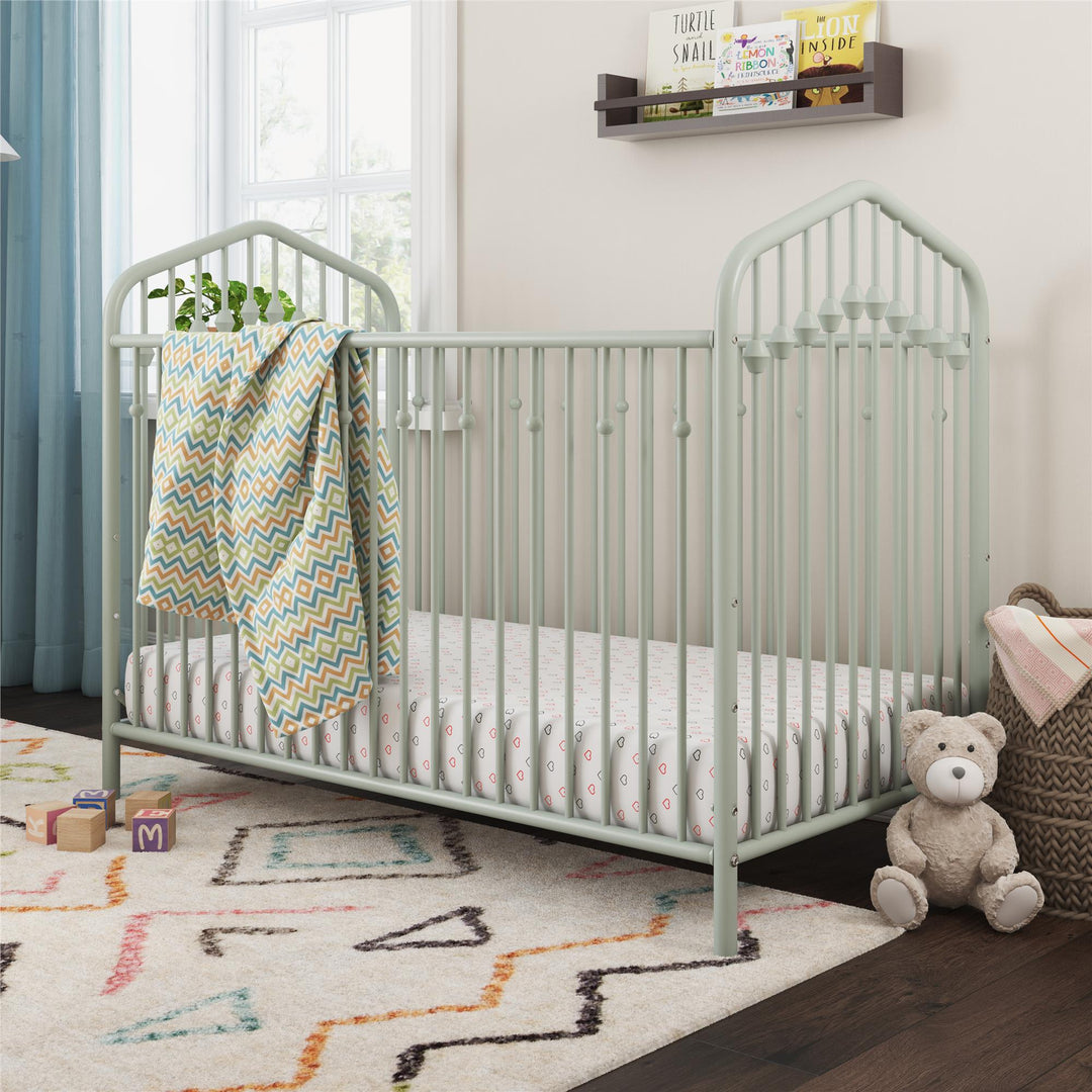 Bushwick Metal Crib - Sage
