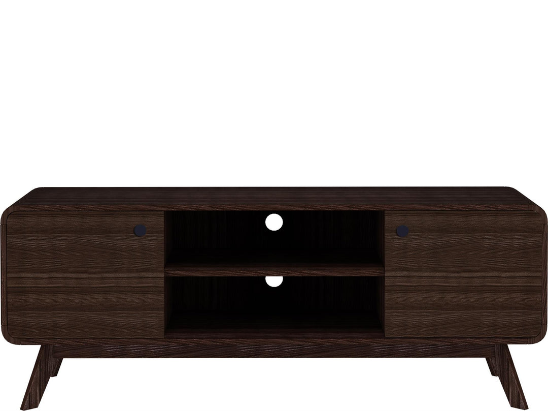 Leva Media Console TV Stand with Storage - Walnut
