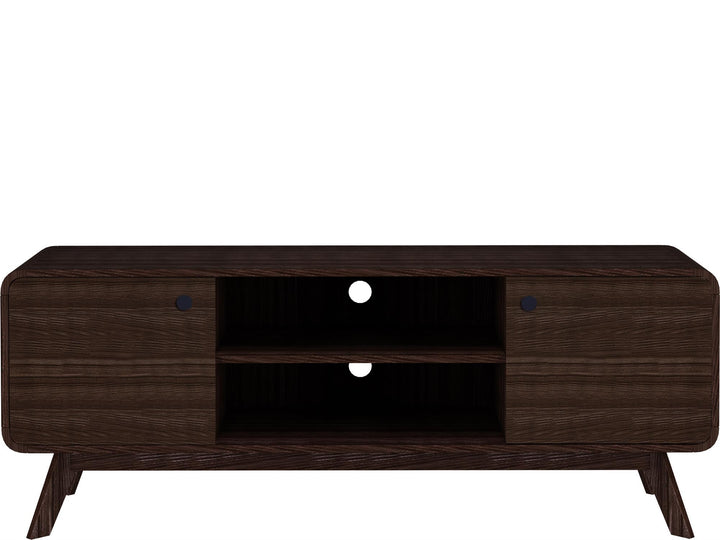 Leva Media Console TV Stand with Storage - Walnut