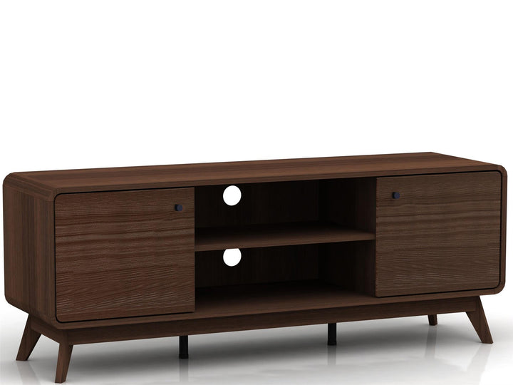 Leva Media Console TV Stand with Storage - Walnut