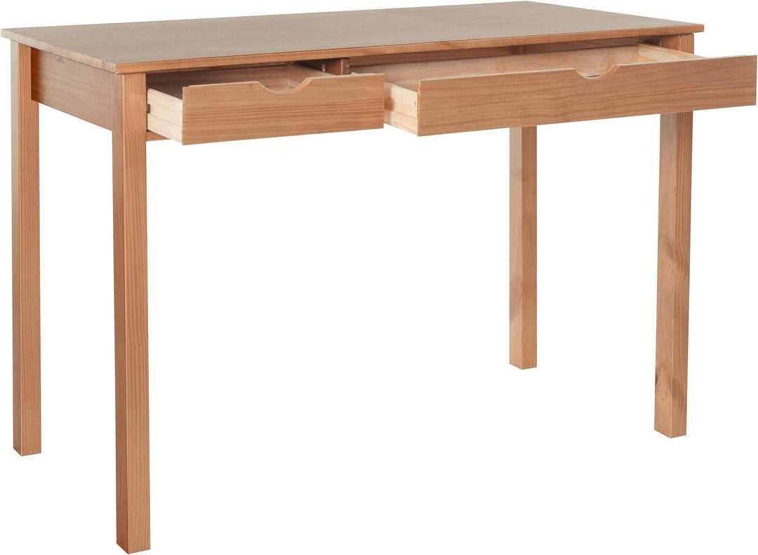 Liv Writing Desk with Two Drawers - Oak