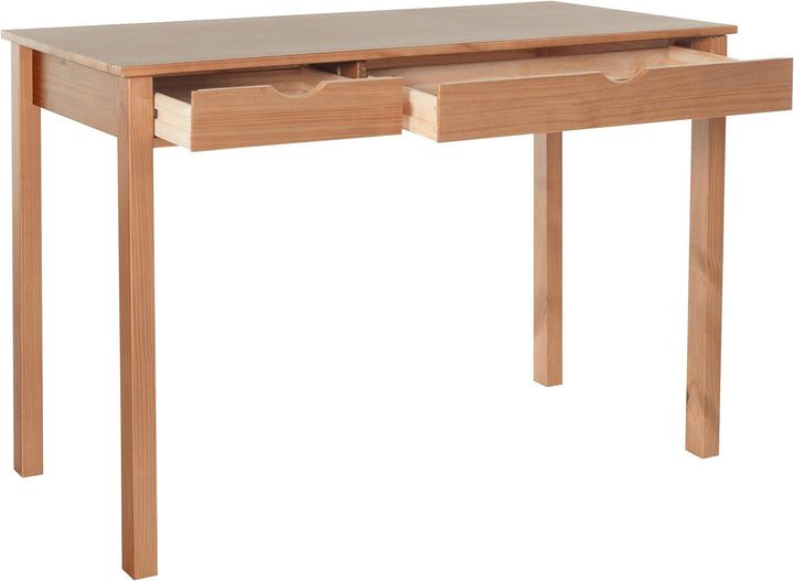 Liv Writing Desk with Two Drawers - Oak