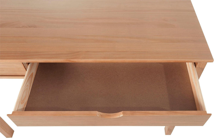Liv Writing Desk with Two Drawers - Oak