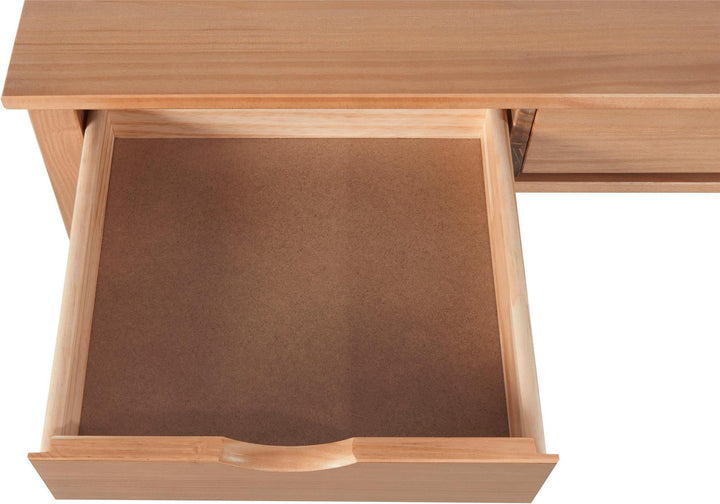 Liv Writing Desk with Two Drawers - Oak