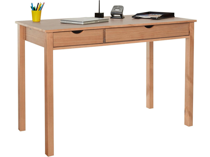 Liv Writing Desk with Two Drawers - Oak
