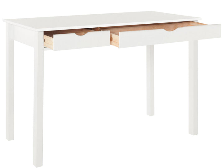 Liv Writing Desk with Two Drawers - White