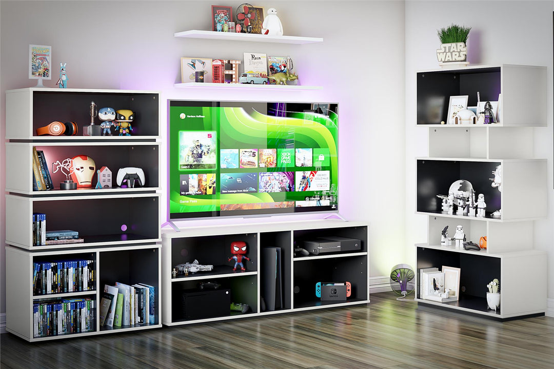 Gaming console and game storage solutions -  White