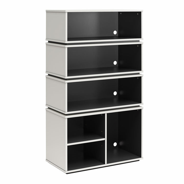 Dedicated gaming gear storage shelves -  White
